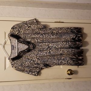 Essentials Women's Plus Size Embellished Blouse